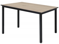 Стол Трио 1400*800 мм Дуб каньон/черные опоры
