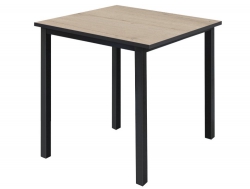 Стол Трио 800*800 мм Дуб каньон/черные опоры