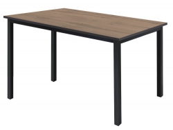 Стол Трио 1400*800 мм Дуб вотан/черные опоры