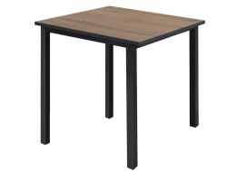 Стол Трио 800*800 мм Дуб вотан/черные опоры