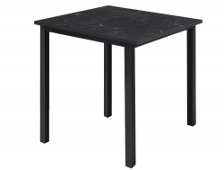 Стол Трио 800*800 мм Мрамор Кунгур/черные опоры