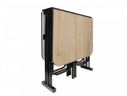 Стол тумба TC-2 черный каркас Дуб Каньон