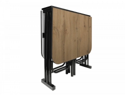 Стол тумба TC-2 черный каркас Дуб Вотан