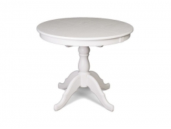 Стол СО 900 круглый раздвижной белая эмаль