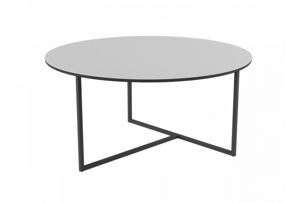 Стол журнальный Маджоре Glass белая Lacobel