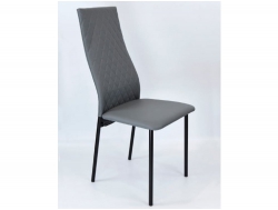 Стул Купер серый ромб экокожа