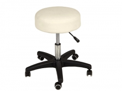 Стул мастера Монро-мини на черном пластмассовом каркасе бежевый