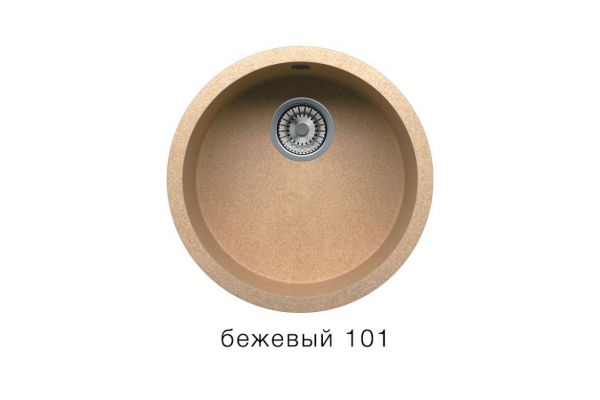 Кухонная мойка Tolero R-104 Бежевый 101
