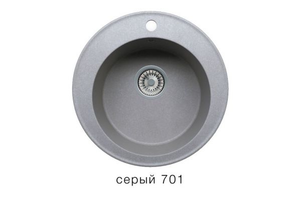 Кухонная мойка Tolero R-108 Серый 701