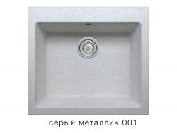 Кухонная мойка Tolero R-111 Серый металлик 001