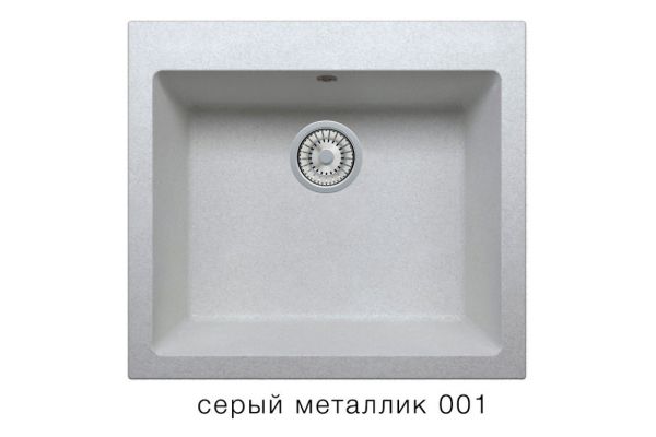 Кухонная мойка Tolero R-111 Серый металлик 001