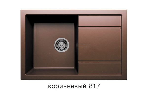 Кухонная мойка Tolero R-112 Коричневый 817