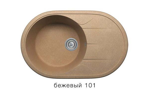 Кухонная мойка Tolero R-116 Бежевый 101