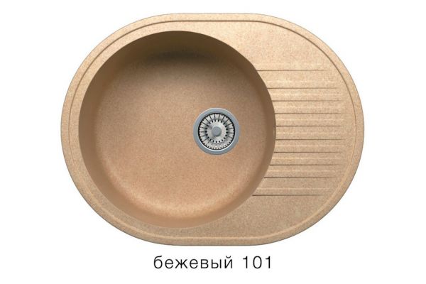 Кухонная мойка Tolero R-122 Бежевый 101