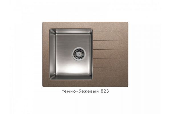 Кухонная мойка Tolero twist TTS-660 Темно-бежевый 823
