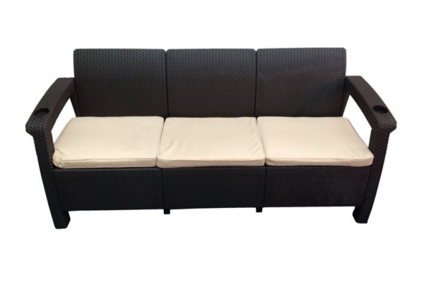 Диван Yalta Sofa 3 Set шоколадный