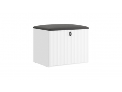 Тумба для обуви «Тиффани» Исп.2.1 - 307.003.000 Белый снег, Белый софт