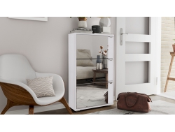 Тумба для обуви тип 8 Белый Ясень