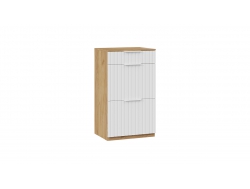 Тумба комбинированная «Хилтон» Исп.2.1 - 303.006.000 Дуб Крафт золотой, Белый матовый