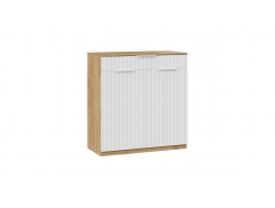 Тумба комбинированная «Хилтон» Исп.2.2 - 303.003.000 Дуб Крафт золотой, Белый матовый