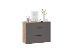 Тумба комбинированная «Хилтон» Исп.2.3 - 303.009.000 Дуб Крафт золотой, Графит матовый