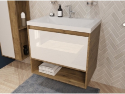 Тумба с раковиной Monaco Wood 700 1 ящик с нишей