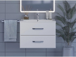 Тумба с раковиной Uperwood Foster белая 70 см