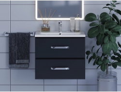 Тумба с раковиной Uperwood Foster черная 60 см