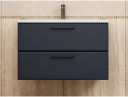 Тумба с раковиной Uperwood Foster черная 80 см