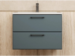 Тумба с раковиной Uperwood Foster серый графит 70 см