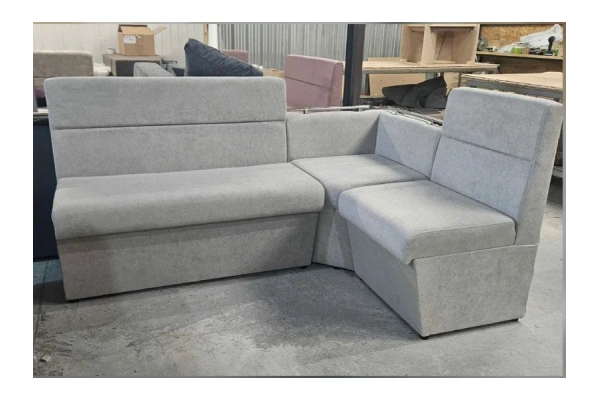 Кухонный уголок Уют Низкий сектор велюр Comfort-08 светло-серый