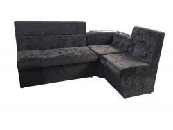 Кухонный уголок Уют Низкий сектор велюр Dora-03 темно-коричневый