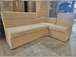 Кухонный уголок Уют Низкий сектор велюр Luma 03 бежевый