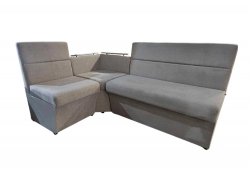 Кухонный уголок Уют Низкий сектор велюр Luma 13 светло-серый