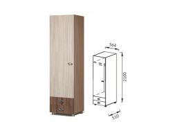 Шкаф для платья Юниор-6 ПМ-13