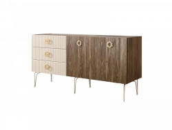 Комод для гостиной 1.6 Bogemia Woodline Wood Fillini БМКМ-4 (Woodline)