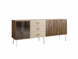 Комод для гостиной 2.1 Bogemia Woodline Wood Fillini БМКМ-5 [4] (Woodline)