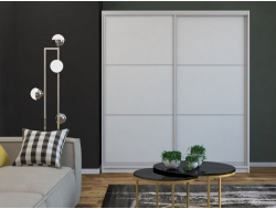 Шкаф-купе Ксения тройной ЛДСП Белый