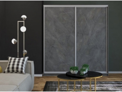 Шкаф-купе Светлана ЛДСП/ЛДСП Каспий темный (2к)