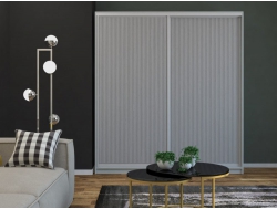 Шкаф-купе Светлана двери рельефный МДФ Серый