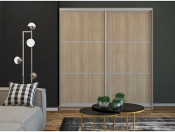 Шкаф-купе Ксения тройной ЛДСП Ясень шимо светлый